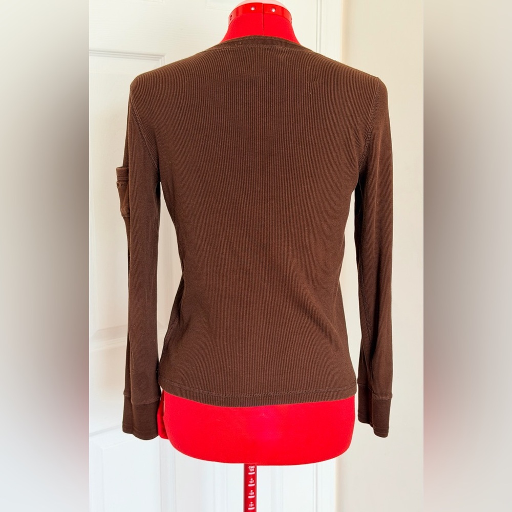 Vintage Lauren Ralph Lauren Long Sleeve Tee Made in USA 100% Cotton Women XS–S - Picture 3 of 7